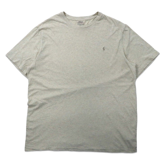 POLO RALPH LAUREN ビッグサイズTシャツ XLT クリーム コットン スモールポニー刺繍