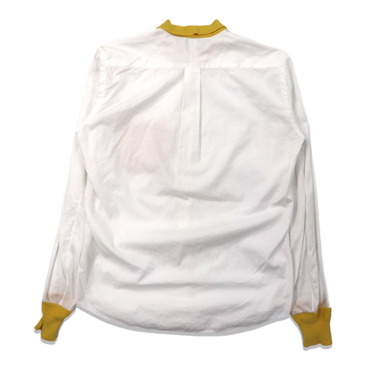 MARKAWARE ニット切り替えシャツ 2 ホワイト コットン