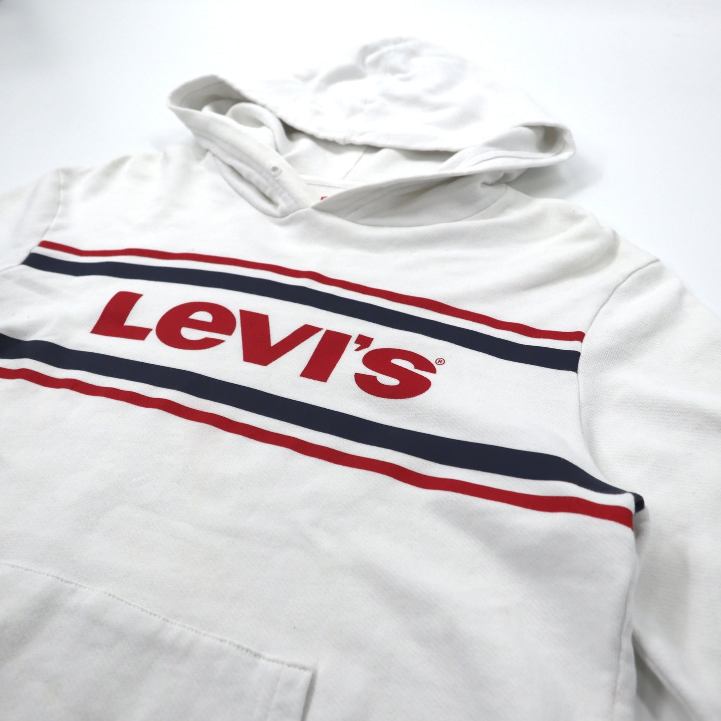 Levi's パーカー S ホワイト ロゴプリント