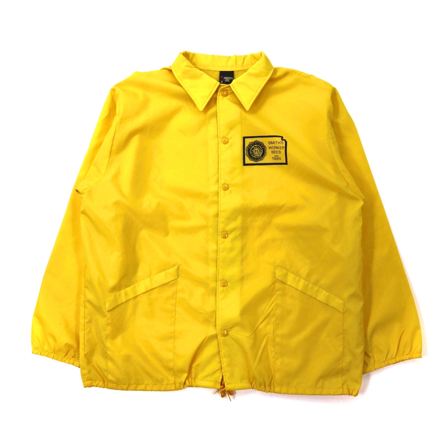 ARISTO JAC Coach Jacket XL Yellow Nylon USA – 日本然リトテ