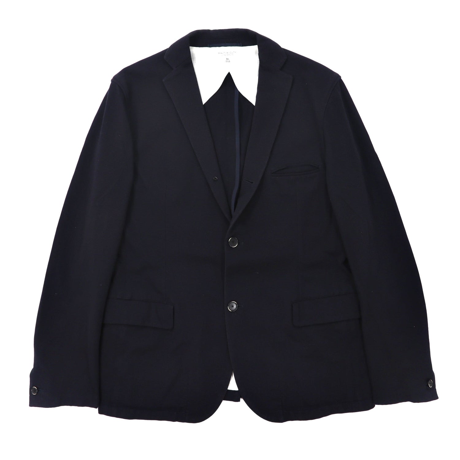 BEAUTY & YOUTH 3Bテーラードジャケット XL ネイビー コットン-BEAUTY&YOUTH ( UNITED ARROWS )-古着