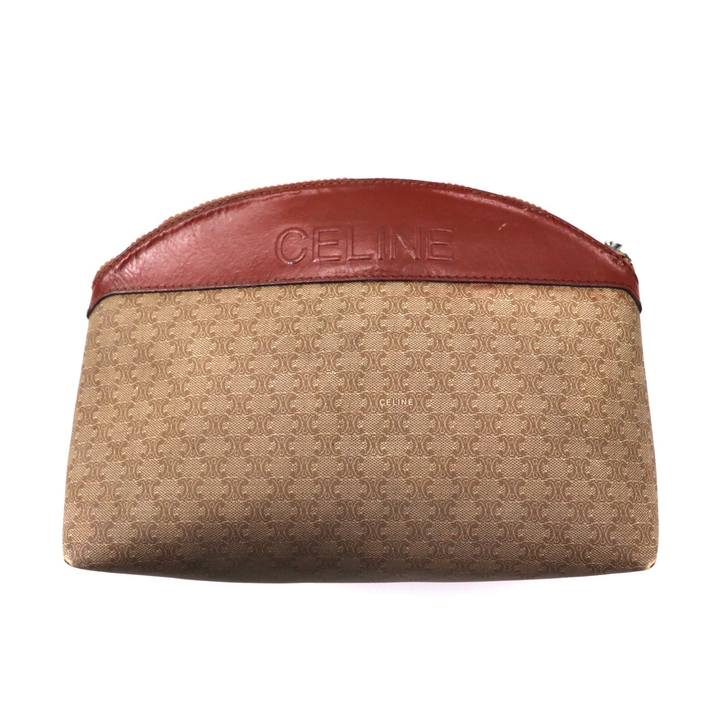 CELINE Pouch Brown Leather patterned M06 Italian – 日本然リトテ