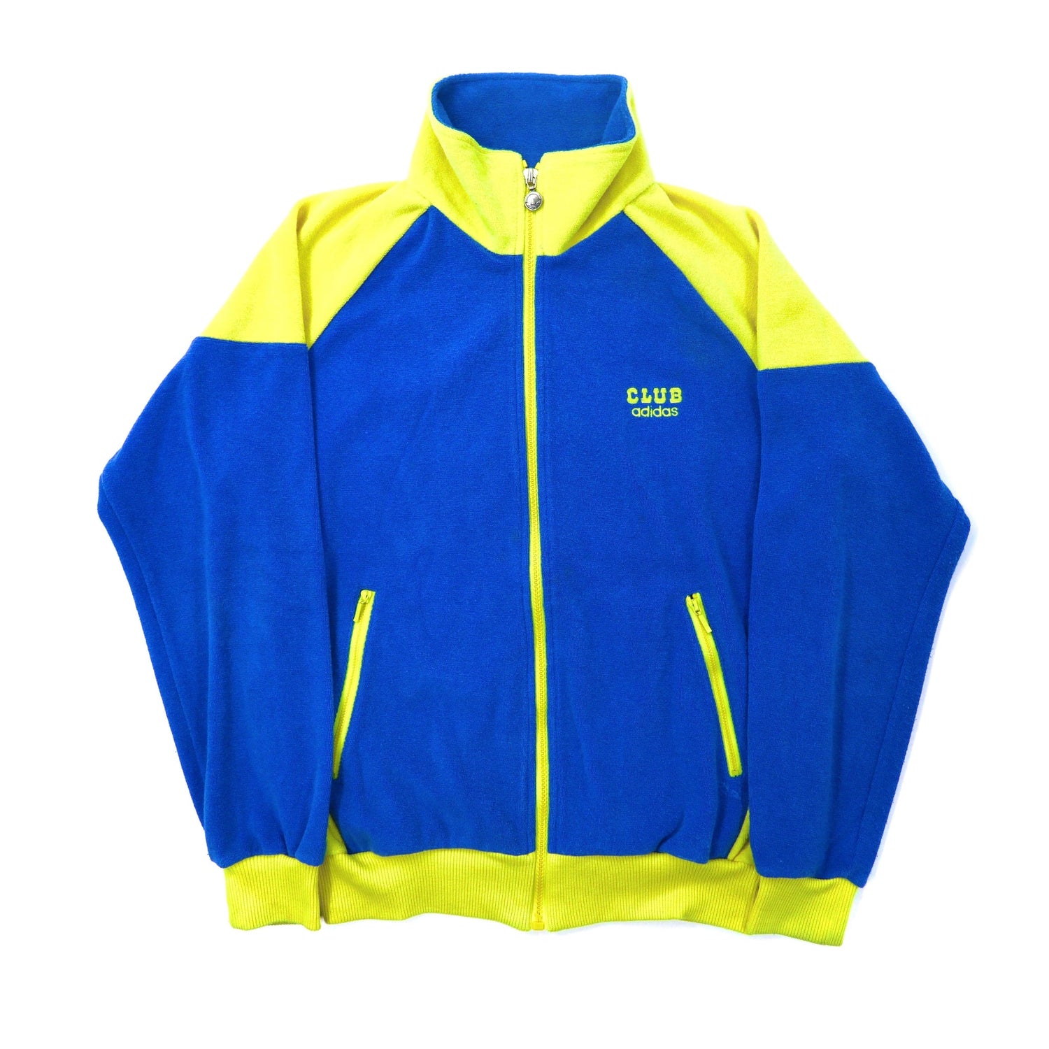 Club Adidas Track Jacket L Blue 80s