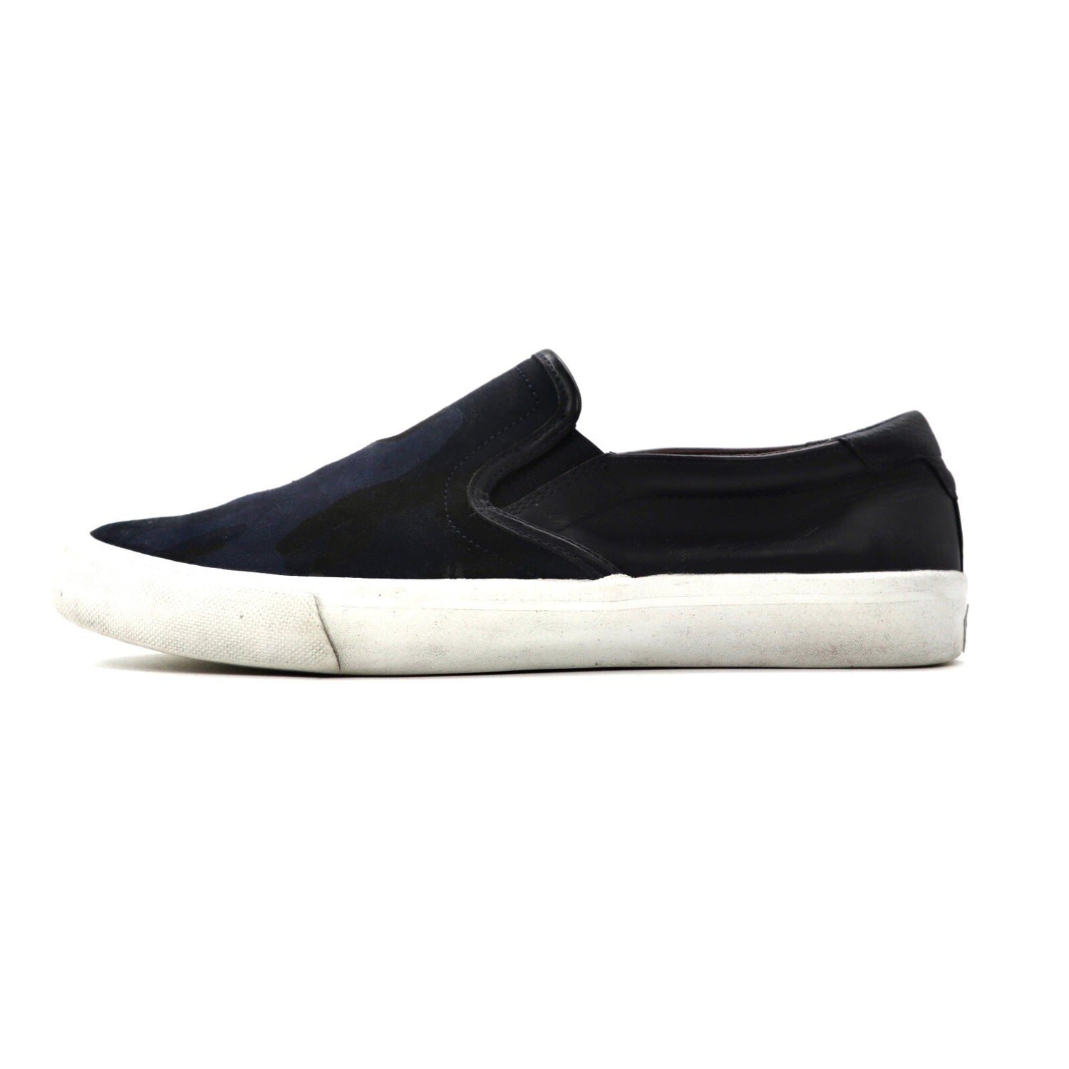 COACH Slip Poon Neve US8 Navy Leather Parker Slip ON SNEAKER