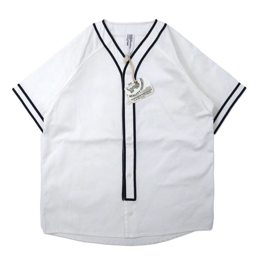 C.A.B.CLOTHING ベースボールシャツ M ホワイト コットン 1692 未使用品-CAB CLOTHING-古着