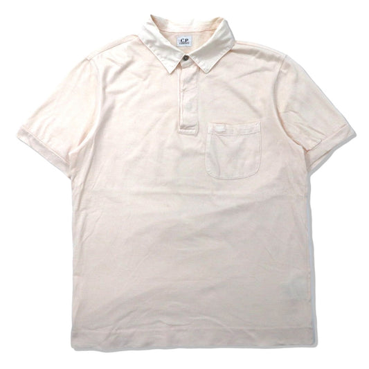 C.P.COMPANY ポロシャツ XL ホワイト コットン チュニジア製-C.P. COMPANY-古着