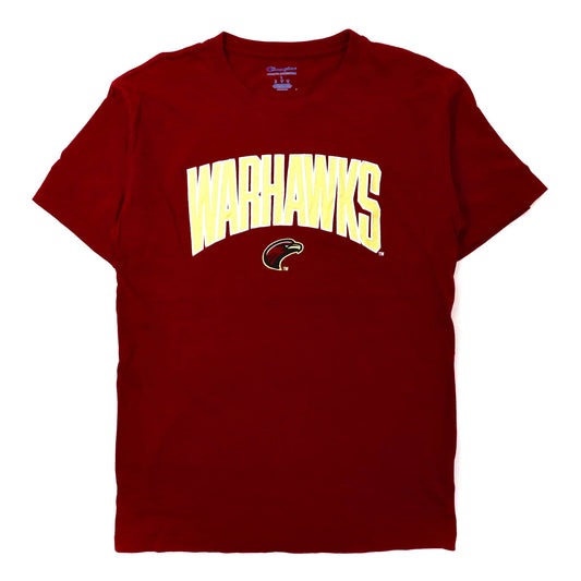 Champion カレッジTシャツ XL ボルドー コットン ULM WARHAWKS-Champion-古着