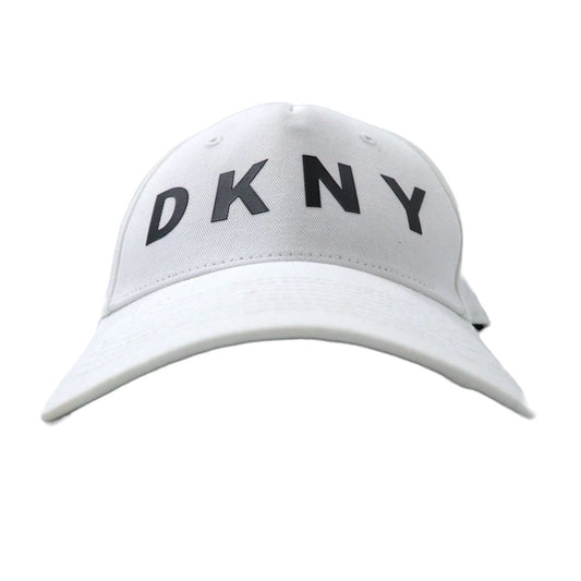DKNY ロゴキャップ F ホワイト コットン CLASSIC LOGO CAP-DKNY-古着