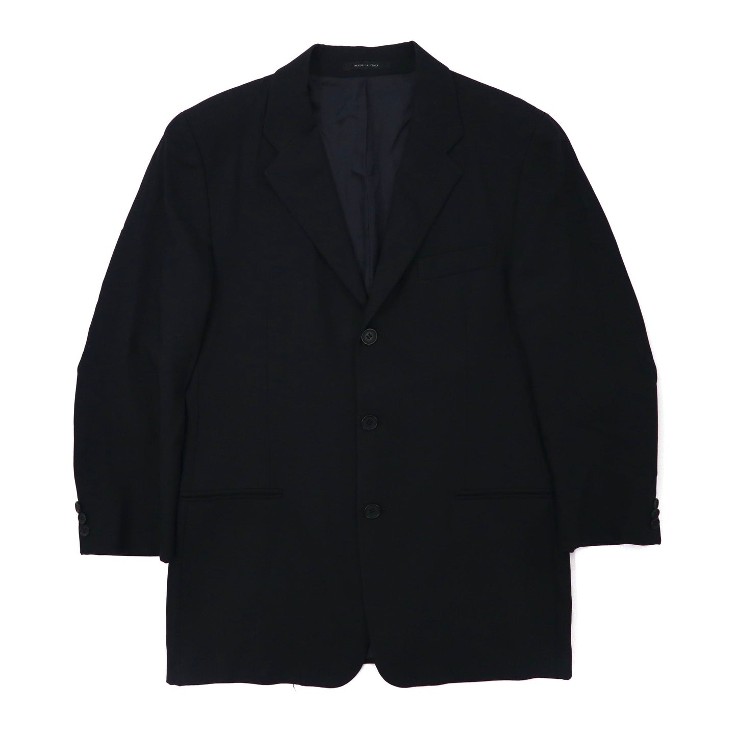 EMPORIO ARMANI Tailored Jacket 48 Black Wool Italian MADE – 日本然