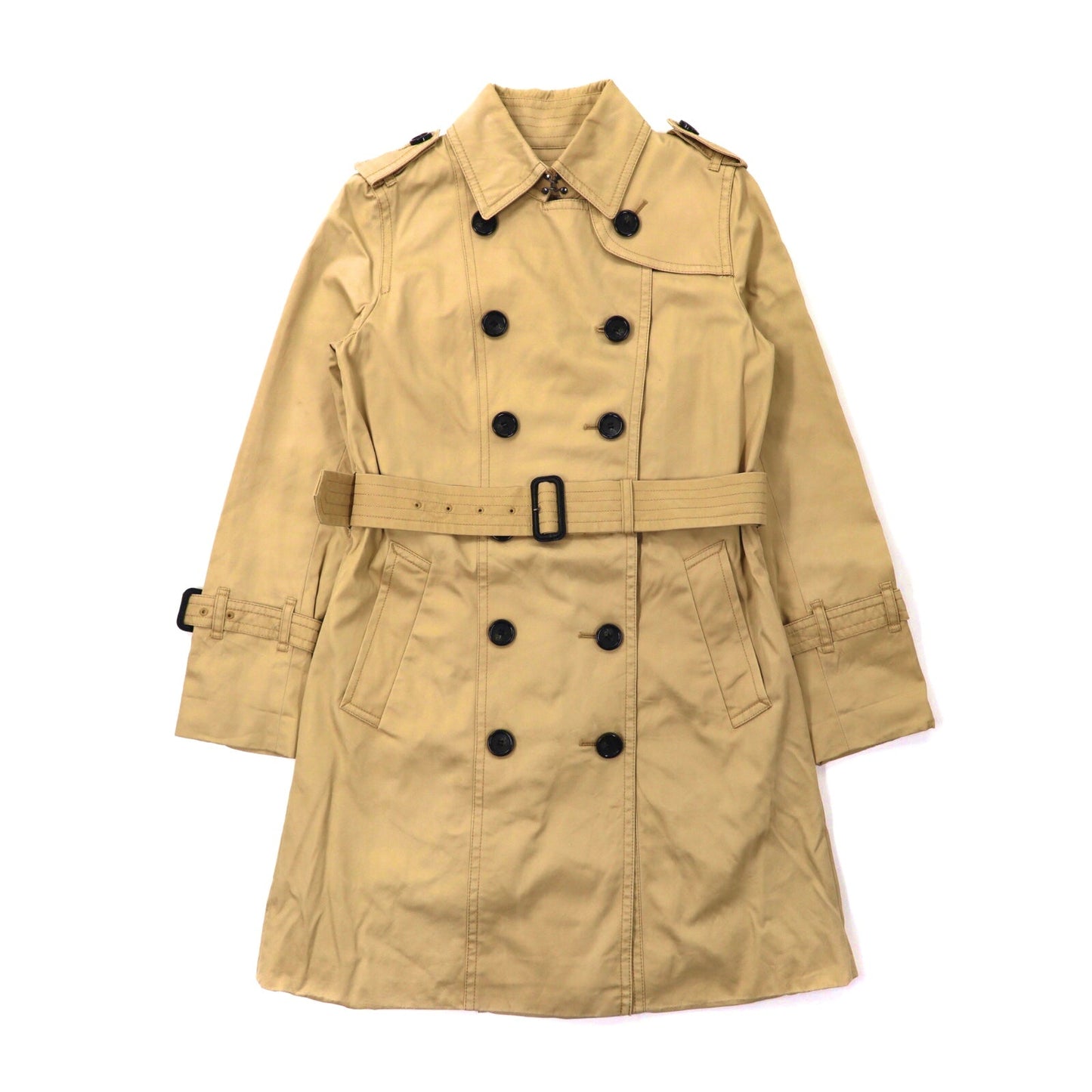 ESTNATION COAT 36 Beige CHECKED Liner Detached type 61-109-01 ...