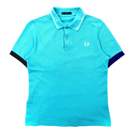 FRED PERRY ポロシャツ 36 グリーン コットン M7135 ポルトガル製-FRED PERRY-古着