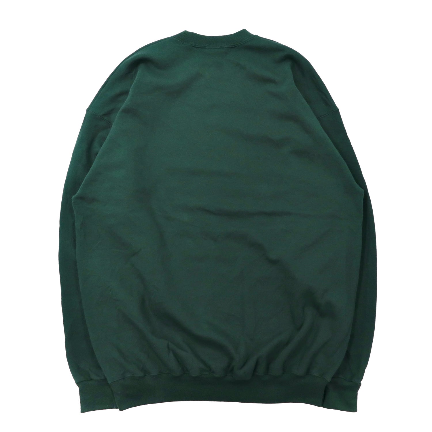 PORT & COMPANY Big Size Print Sweatshirt XL Green Cotton BRUSHED