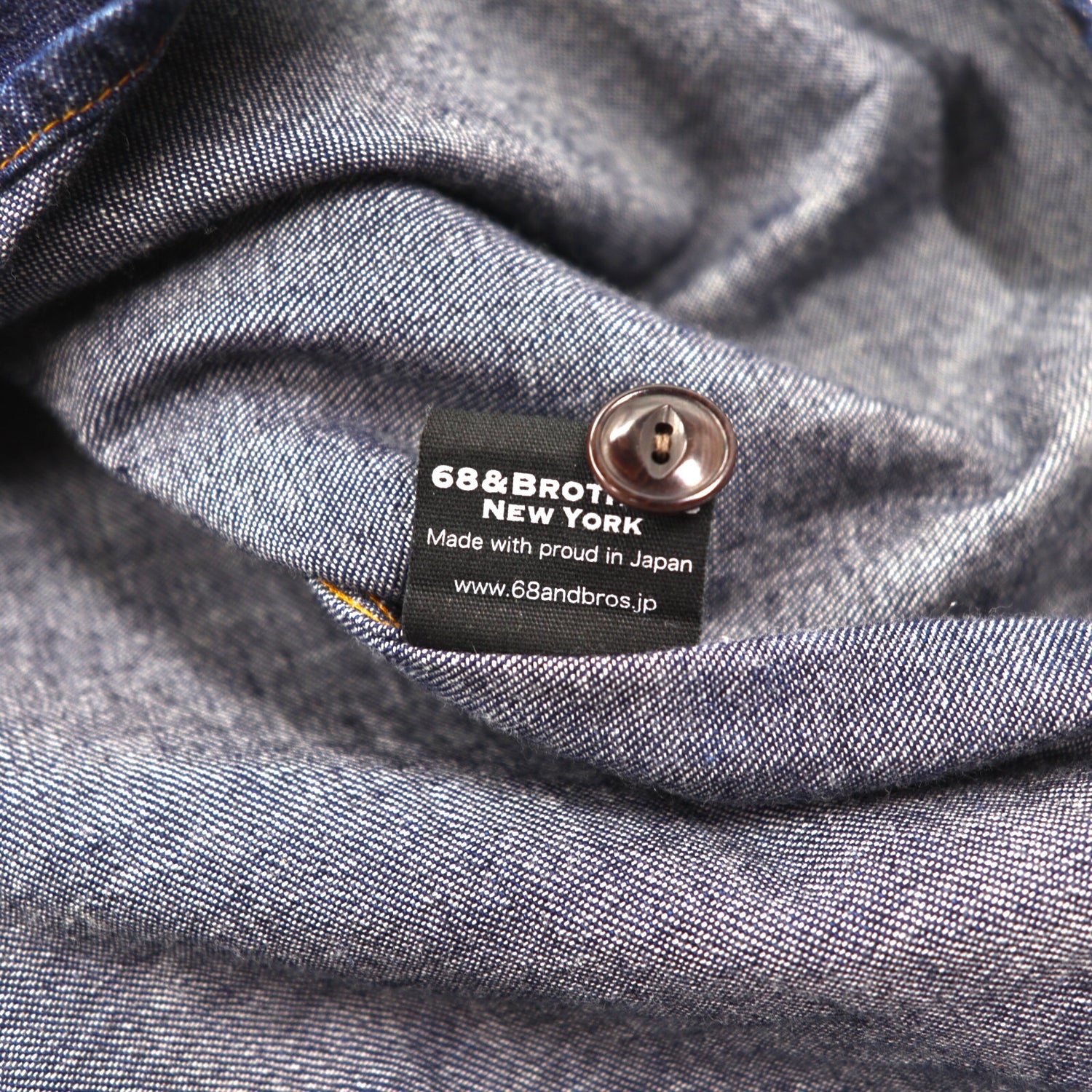 68 & Brothers Denim Workshirt S Blue – 日本然リトテ