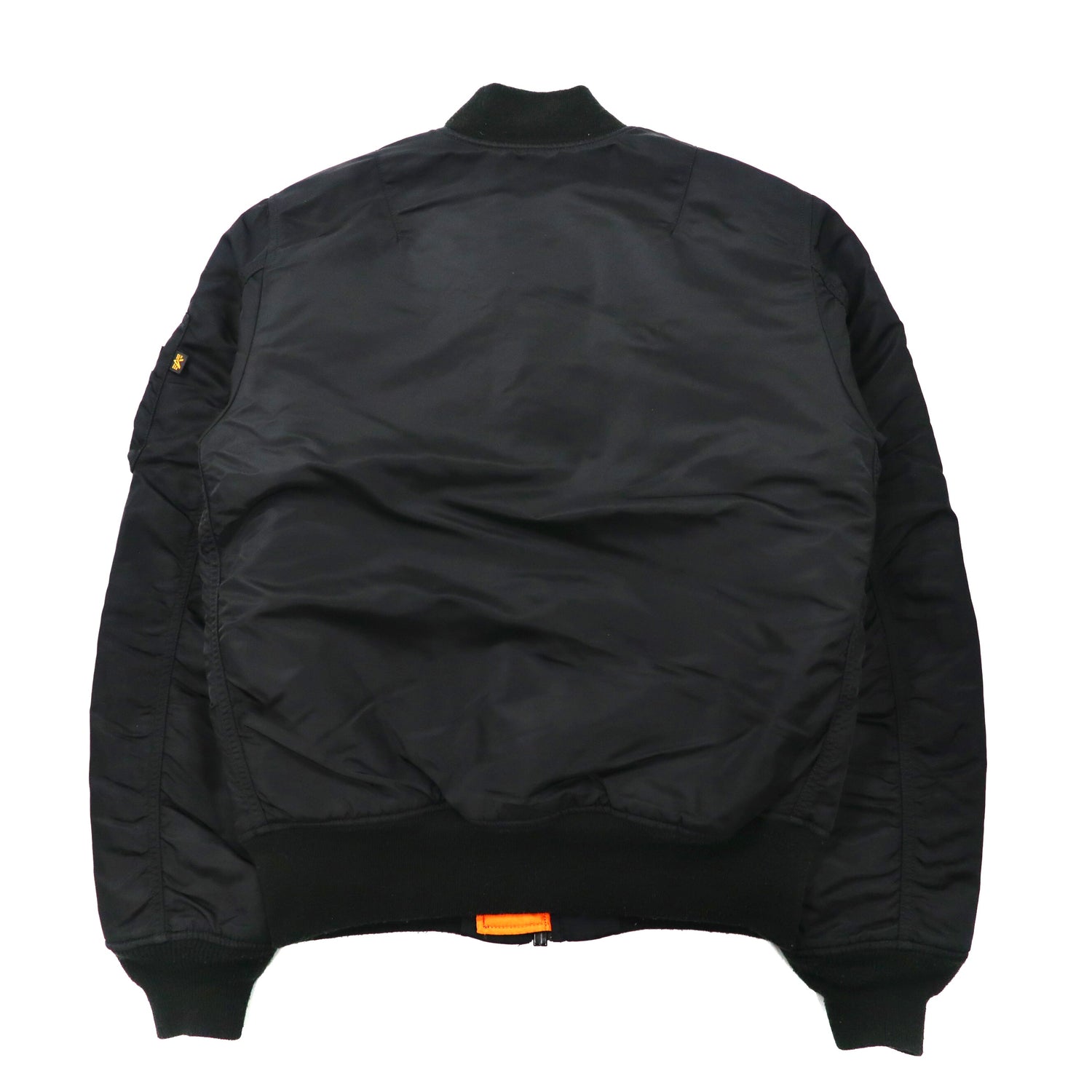 ALPHA INDUSTRIES Reversible MA-1 Flight Jacket M Black Orange