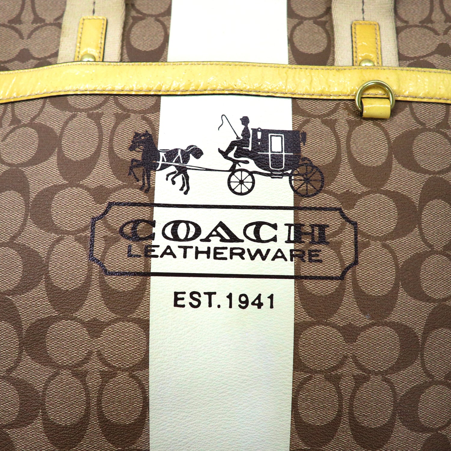 COACH ベージュ シグネチャー リップペイント 唇 - 長財布