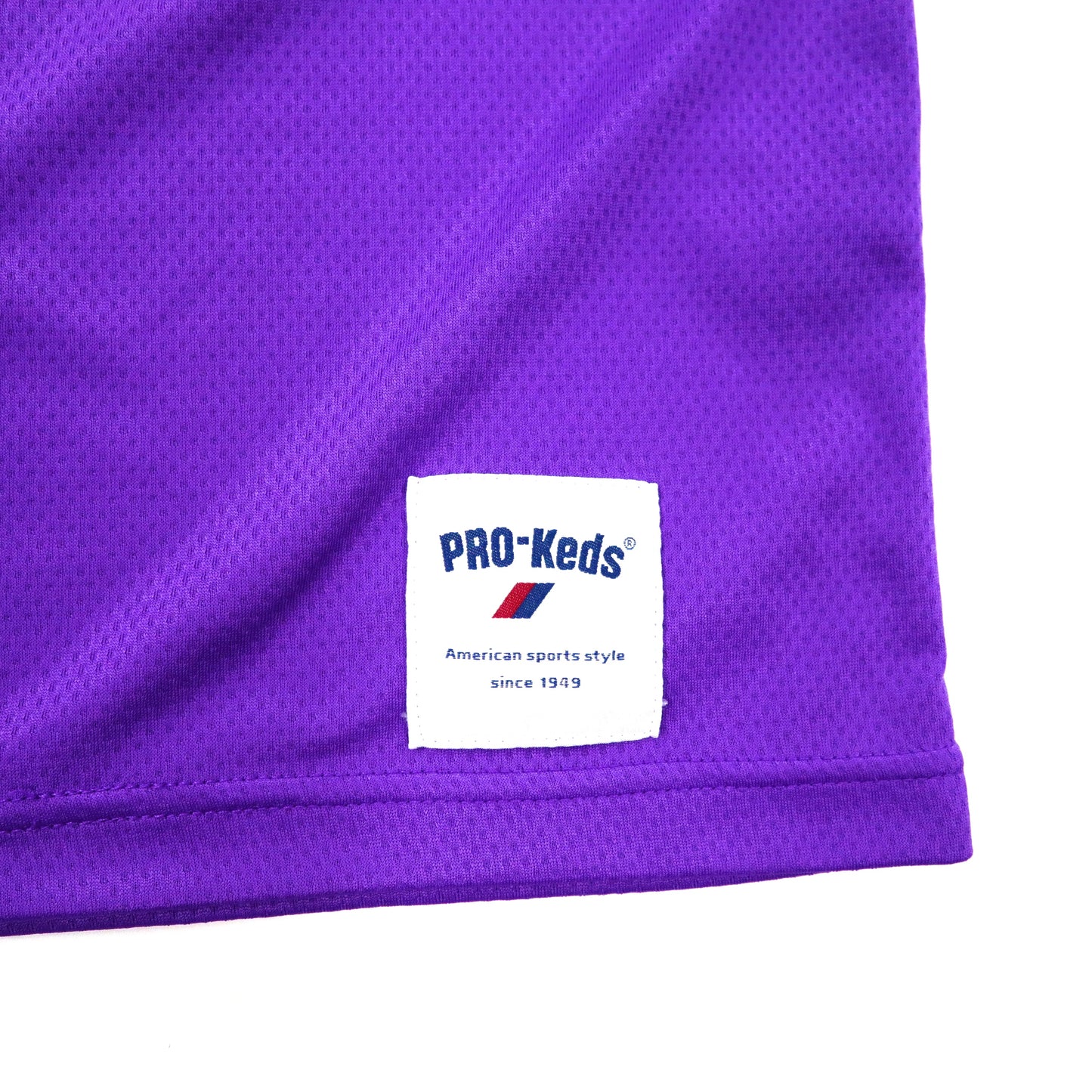 PRO-KEDS ゲームシャツ M パープル ポリエステル ナンバリング ロゴプリント