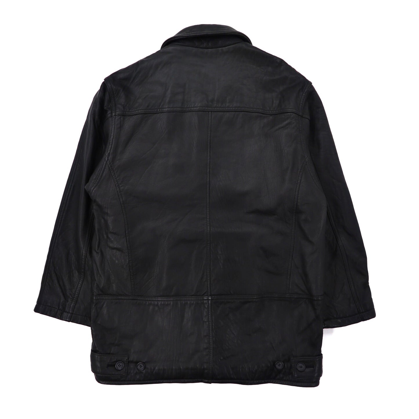 WIND ARMOR Leather Jacket Car Coat M Black Leather – 日本然リトテ