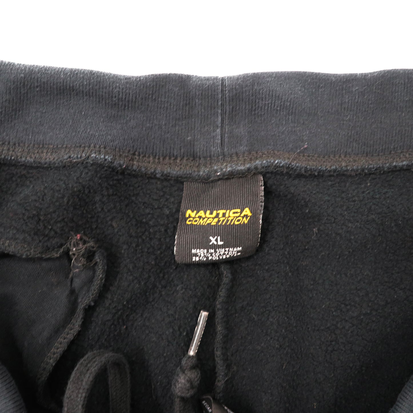 NAUTICA COMPETITION スウェットパンツ XL ブラック コットン 裏起毛 ワンポイントロゴ刺繍