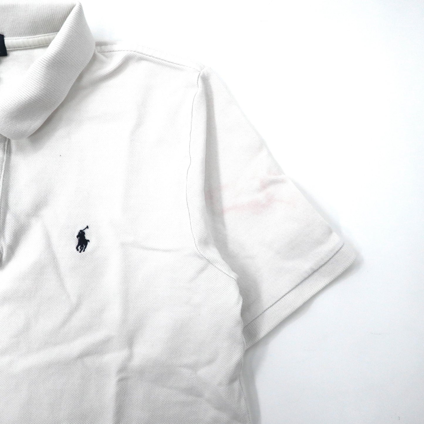 Polo by Ralph Lauren ポロシャツ XL ホワイト コットン スモールポニー刺繍 ペルー製