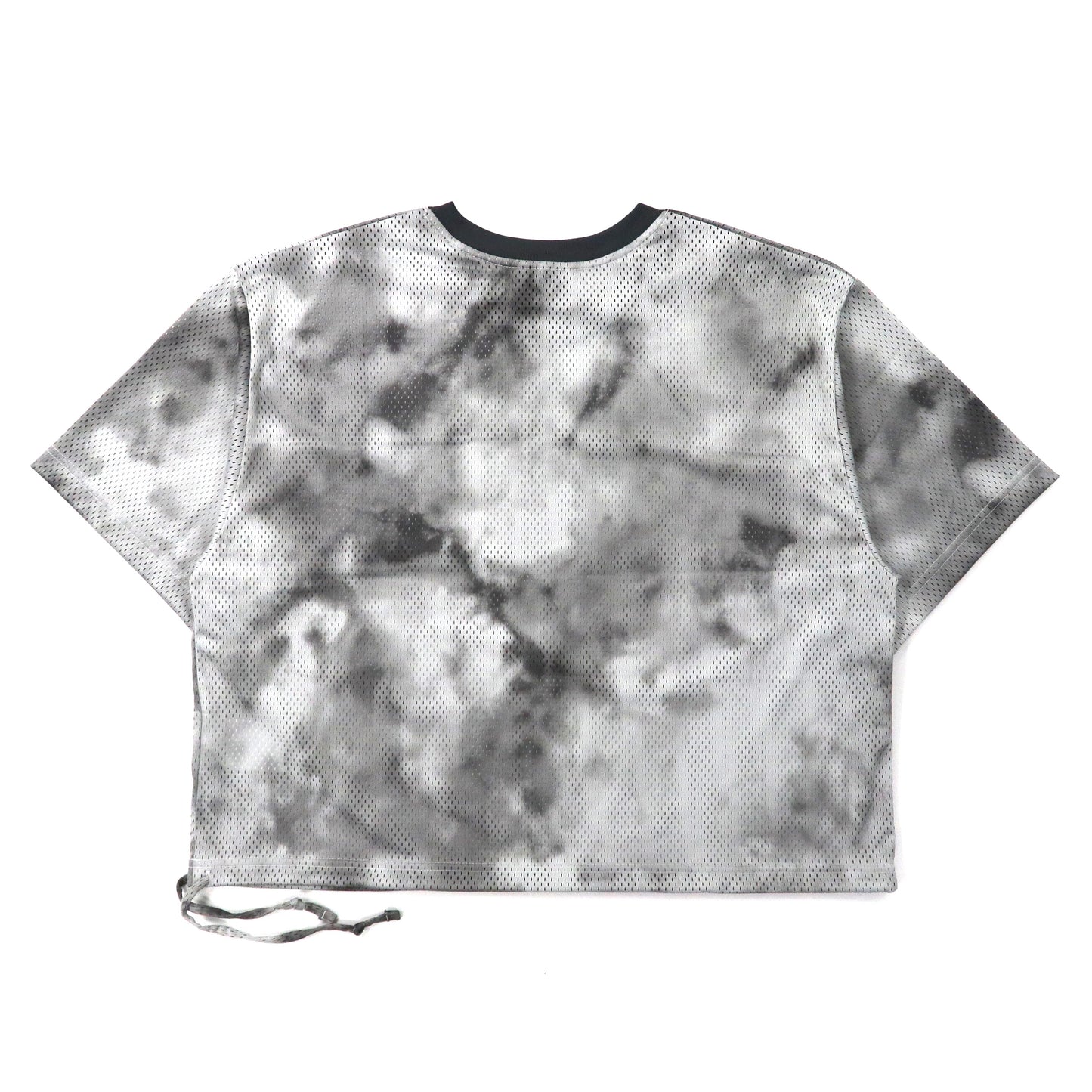 NIKE Mesh T-Shirt XL Gray Polyester WMNS NSW IC CRASH MESH S/S TOP 