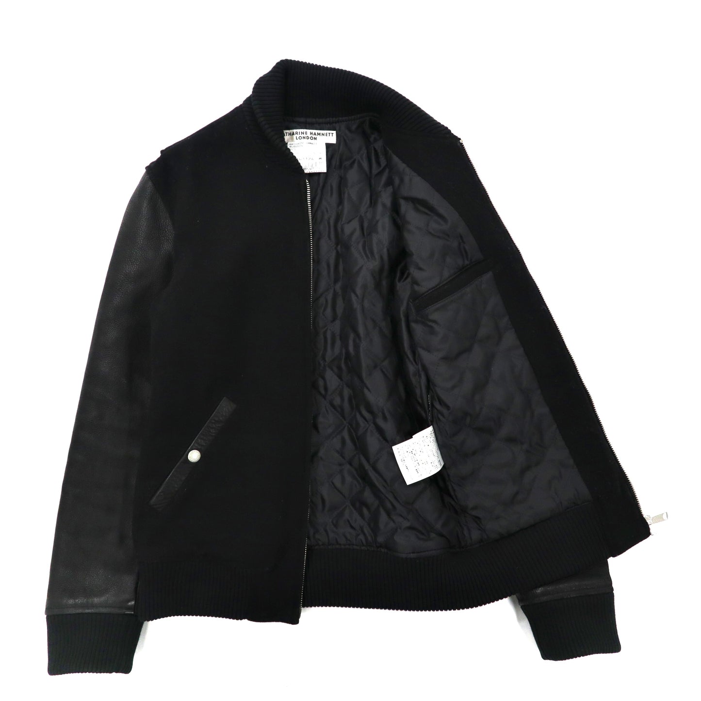 ジップボタンジップアップ90s KATHARINE HAMNETT Wool Bomber JKT