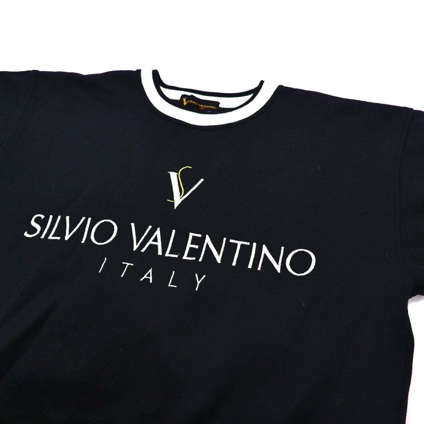 Silvio Valentino Logo SWEATSHIRT L Green Cotton 90s – 日本然リトテ