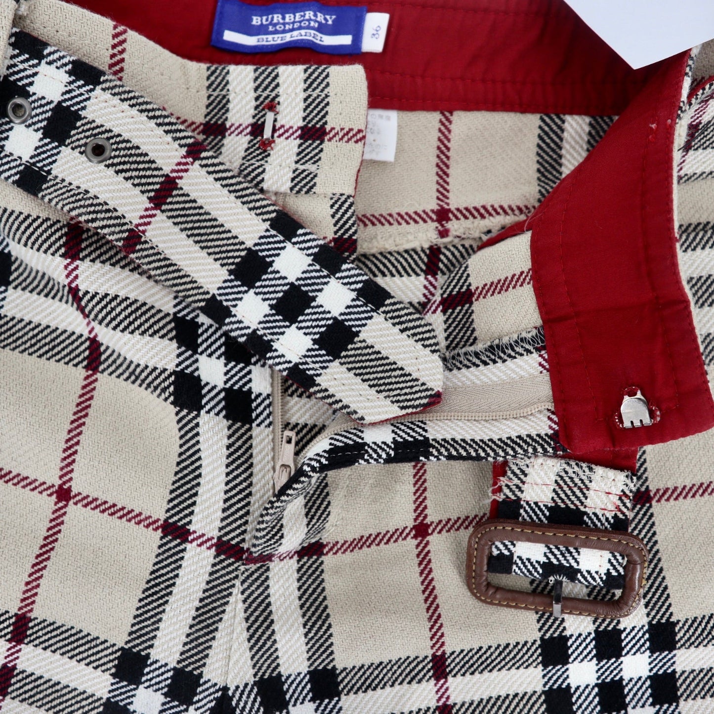 Burberry Blue Label 36 Wide Pants Checked – 日本然リトテ