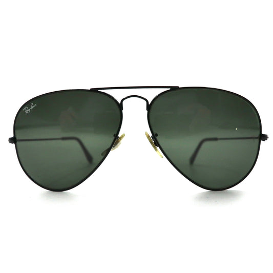 日本然リトテ-古着オンライン-Ray-Ban サングラス ティアドロップ AVIATOR アビエーター ブラック RB3025 ダブルブリッジ LARGE METAL イタリア製-Ray-Ban Sunglasses Tear Drop Aviator Aviator Black RB3025 Double Bridge Large Metal Italian Made