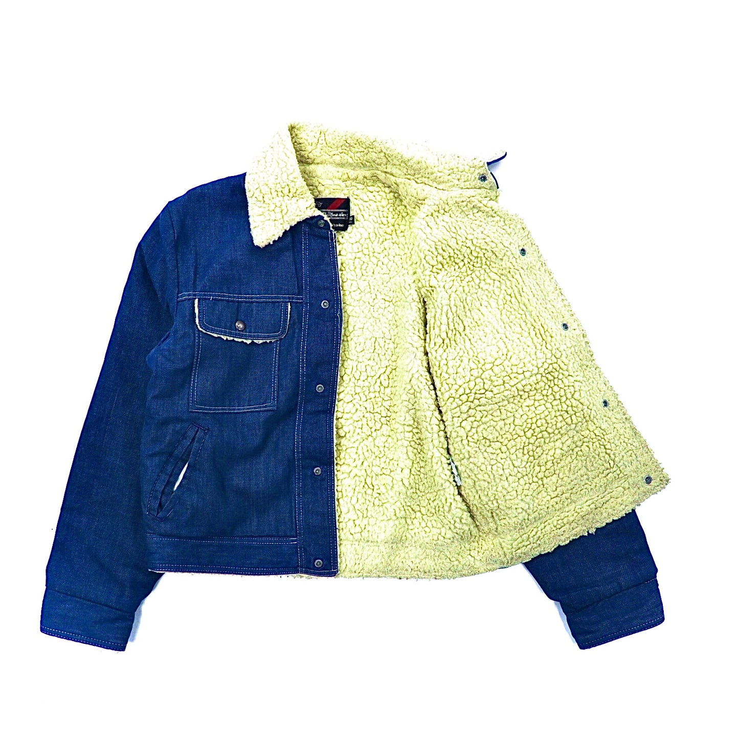 SEARS Ranch Coat Boa Denim Jacket 40 Blue 80s – 日本然リトテ