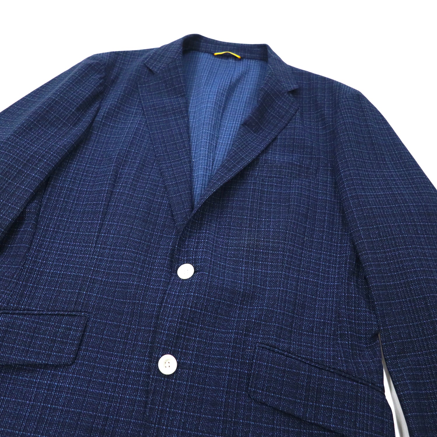 TAKEO KIKUCHI 2B Tailor Dogacket 3 Navy CHECKED Polyester – 日本然