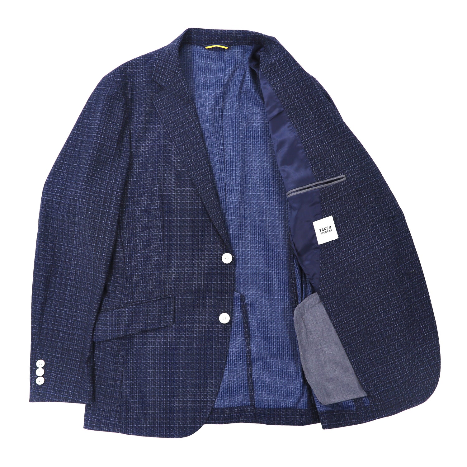 TAKEO KIKUCHI 2B Tailor Dogacket 3 Navy CHECKED Polyester – 日本然 ...