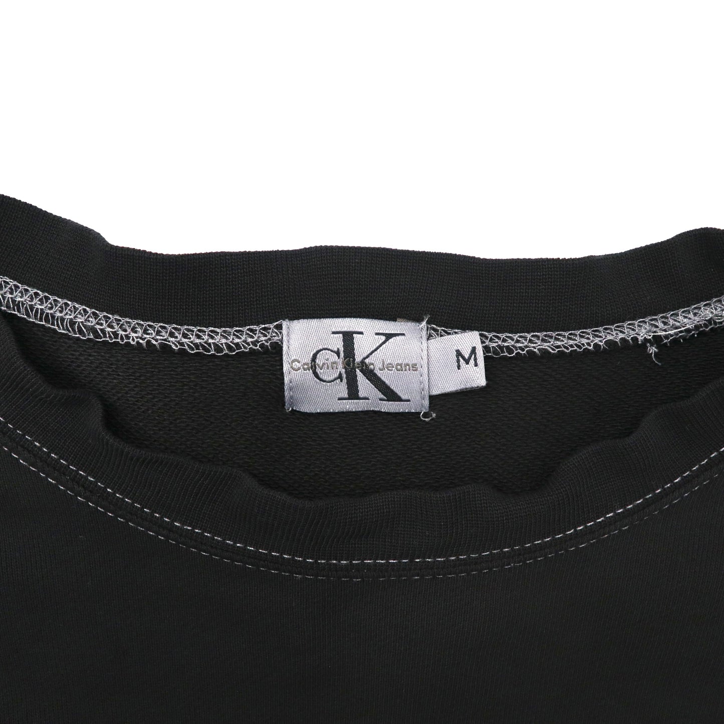 Calvin Klein Jeans ロゴスウェット M ブラック コットン 90年代 USA製