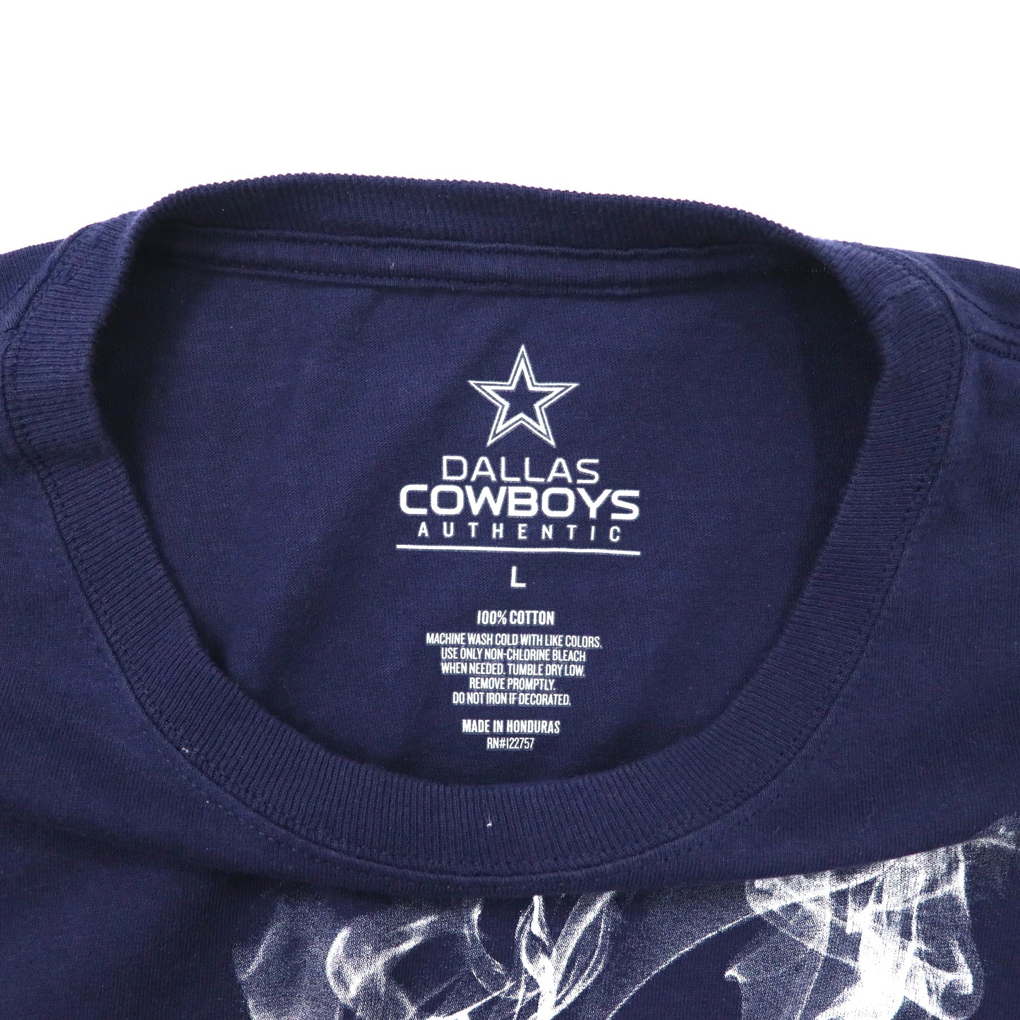 NFL Tシャツ L ネイビー コットン Dallas Cowboys