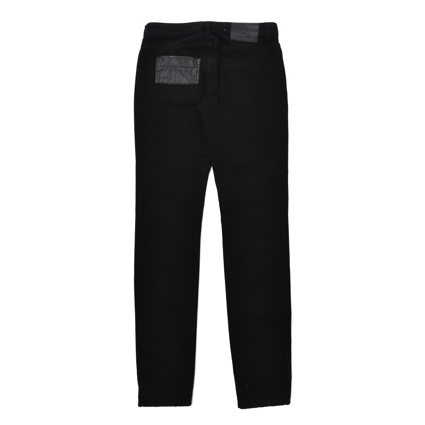 MCQ Alexander McQueen skinny PANTS 25 Black Denim 349498 HYBRID 