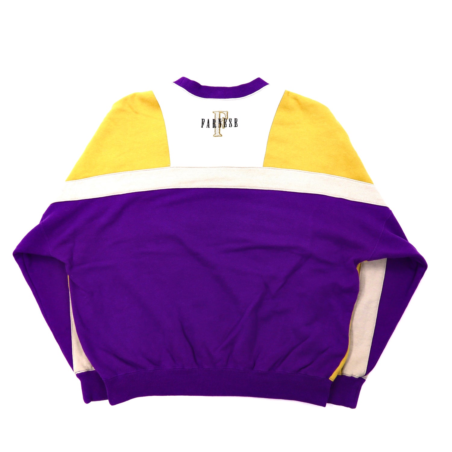 FARNESE CREWNECK SWEATSHIRT 4 Purple Crazy Pattern Big Size Leica