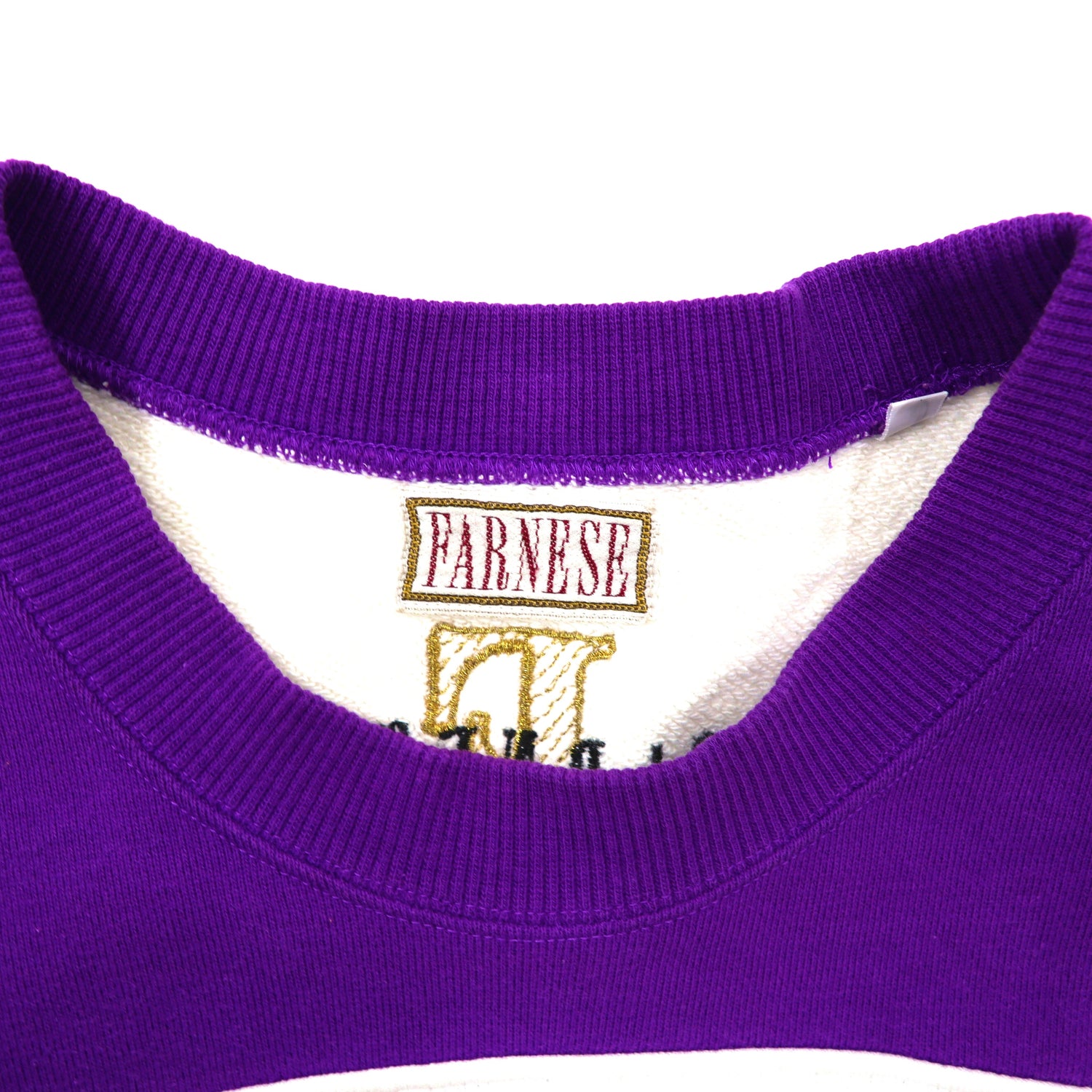 FARNESE CREWNECK SWEATSHIRT 4 Purple Crazy Pattern Big Size Leica