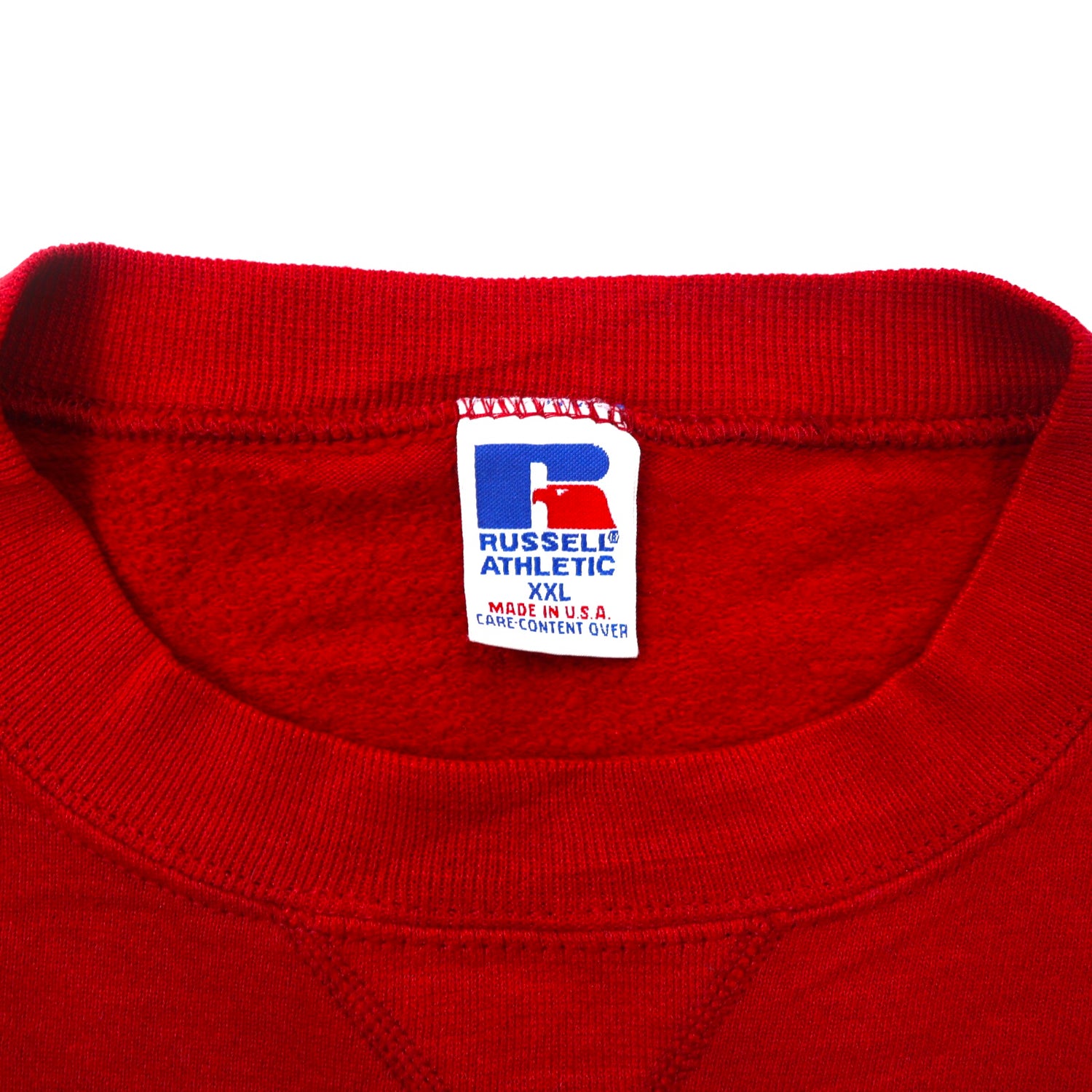 Russell AtHLETIC CREWNECK SWEATSHIRT XXL Red Cotton