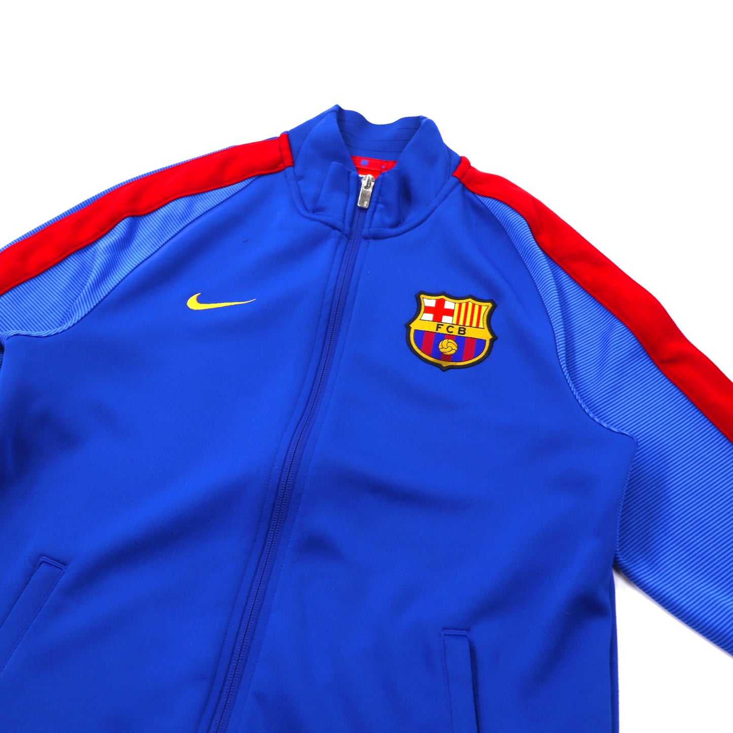 NIKE TRACK JACKET S Blue Polyester FC Barcelona logo embroidery 