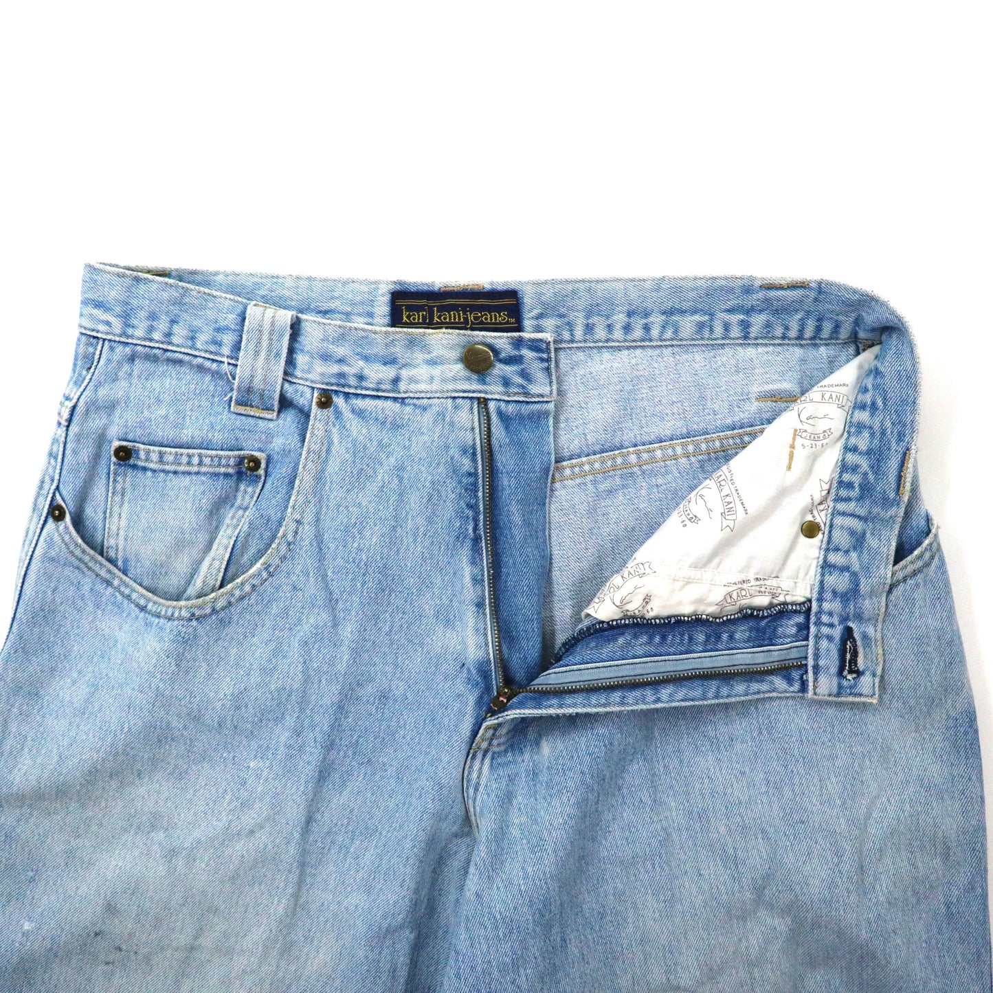 karl kani jeans バギーデニムパンツ 32 ブルー 90年代 バルーン