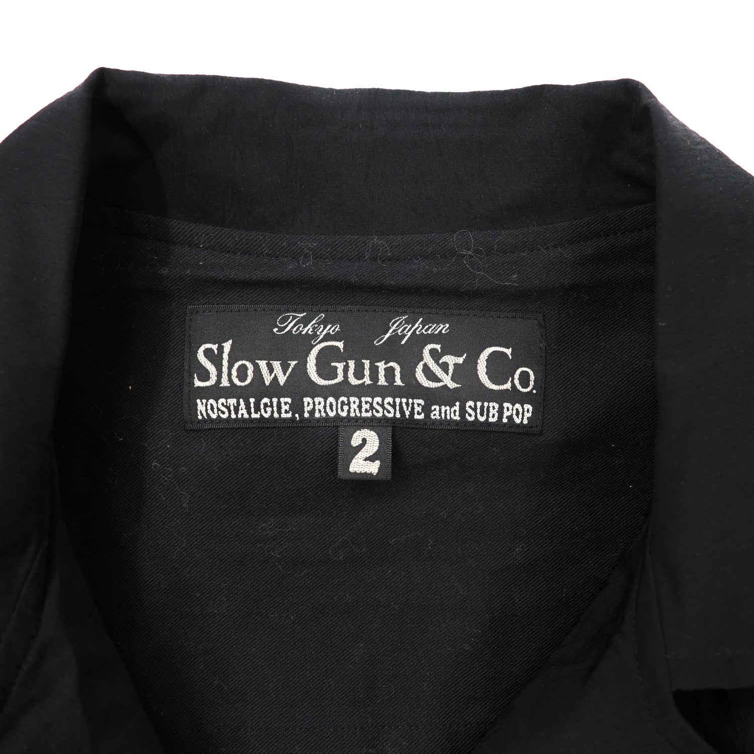 Slow Gun & Co. Double Riders Jacket 2 Black Nylon Japan MADE