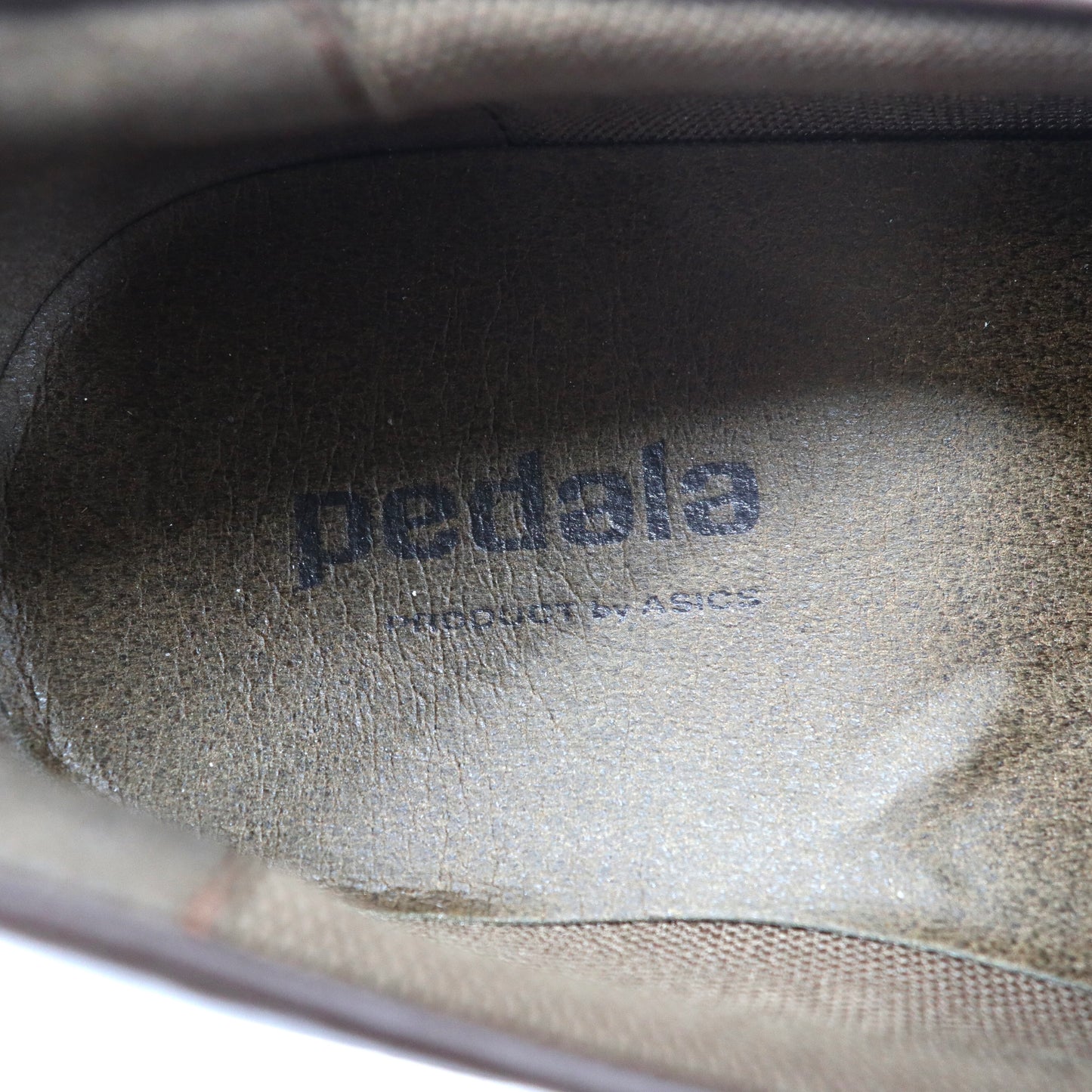 pedala ( asics ) ローファー 25.5cm ブラウン レザー WP317R 日本製