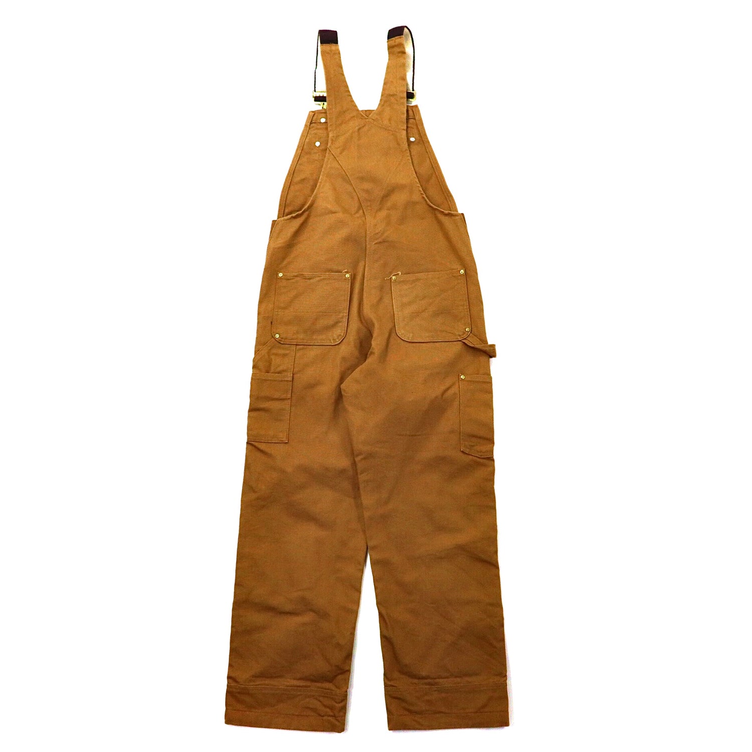 CARHARTT Double Knee Duck Overall 30 Beige Cotton Mexico MADE 