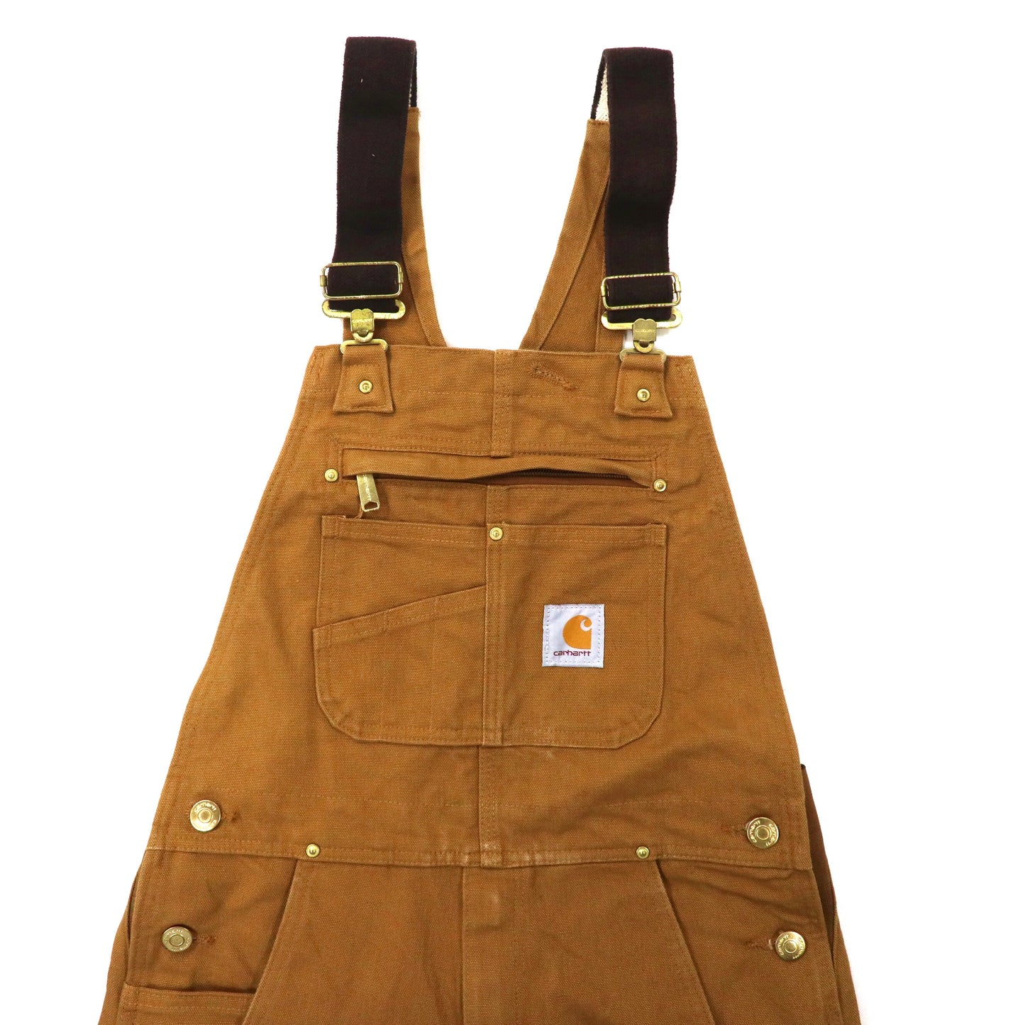 CARHARTT Double Knee Duck Overall 30 Beige Cotton Mexico MADE