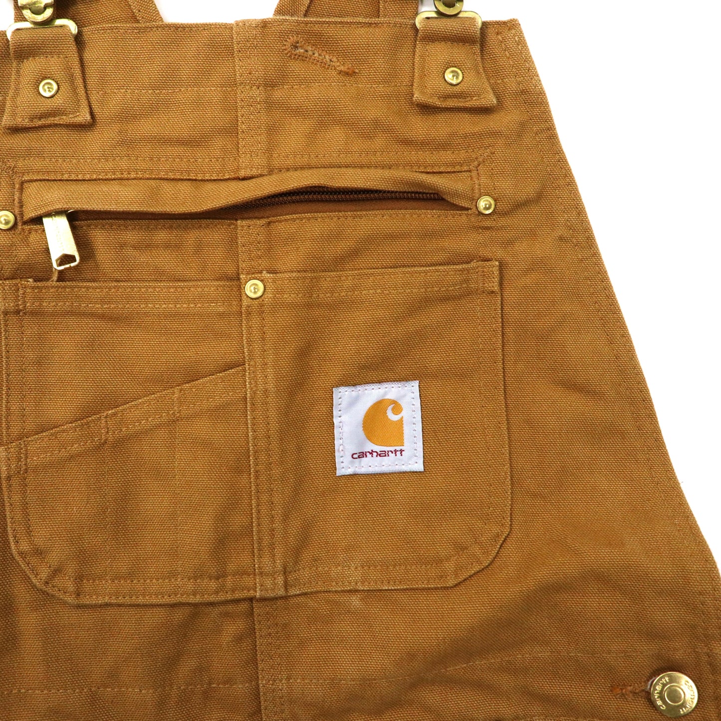 carhartt ダブルニー ダックオーバーオール 30 ベージュ コットン メキシコ製