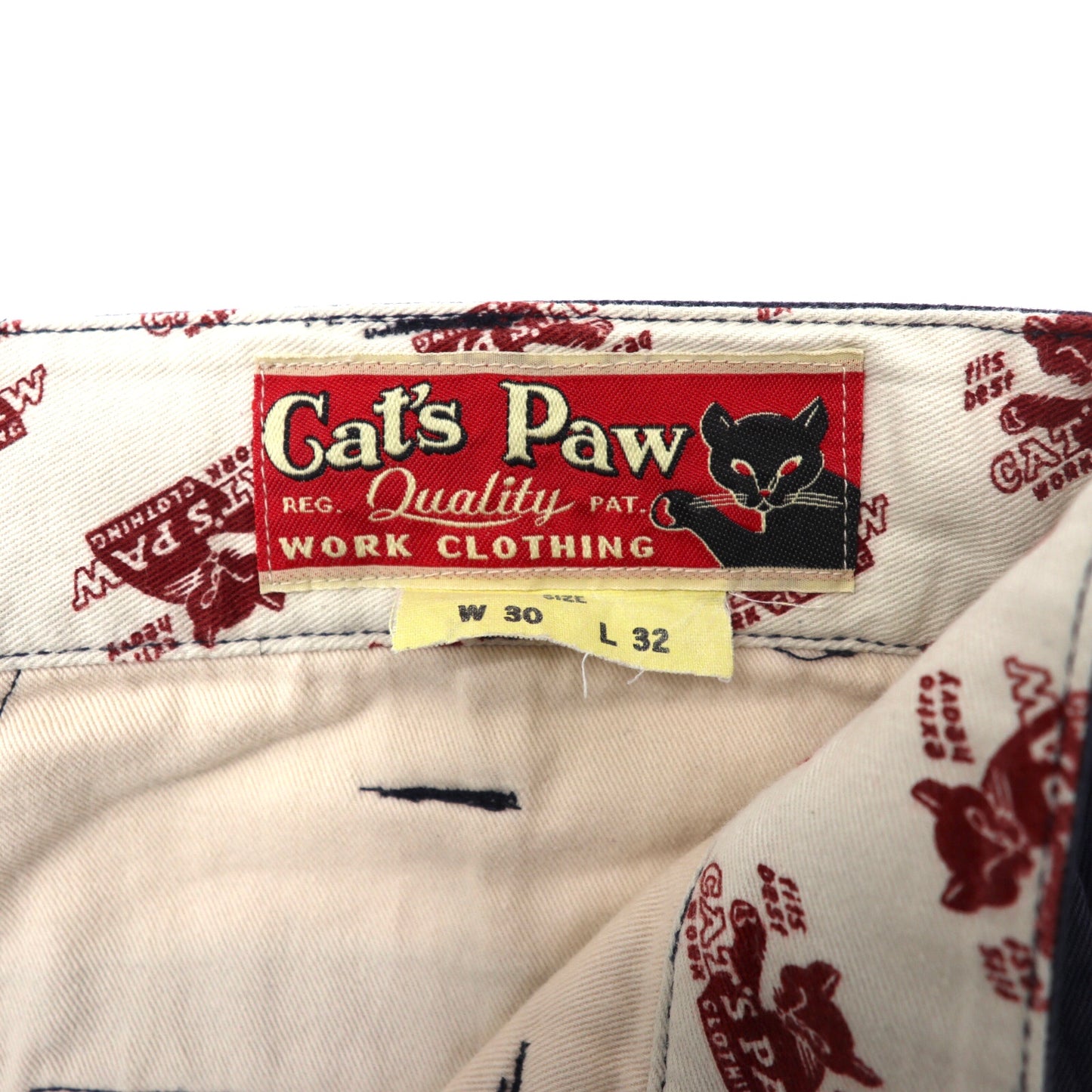 Cat's Paw  チノパンツ 30 ネイビー コットン