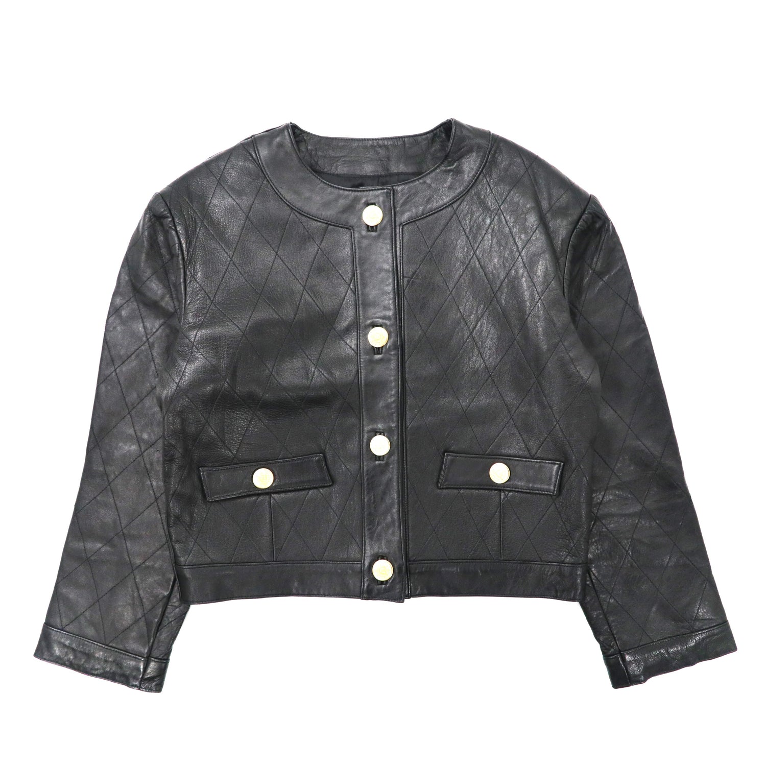 ジャケット カバーオール Stand collar leather jacket（renewal