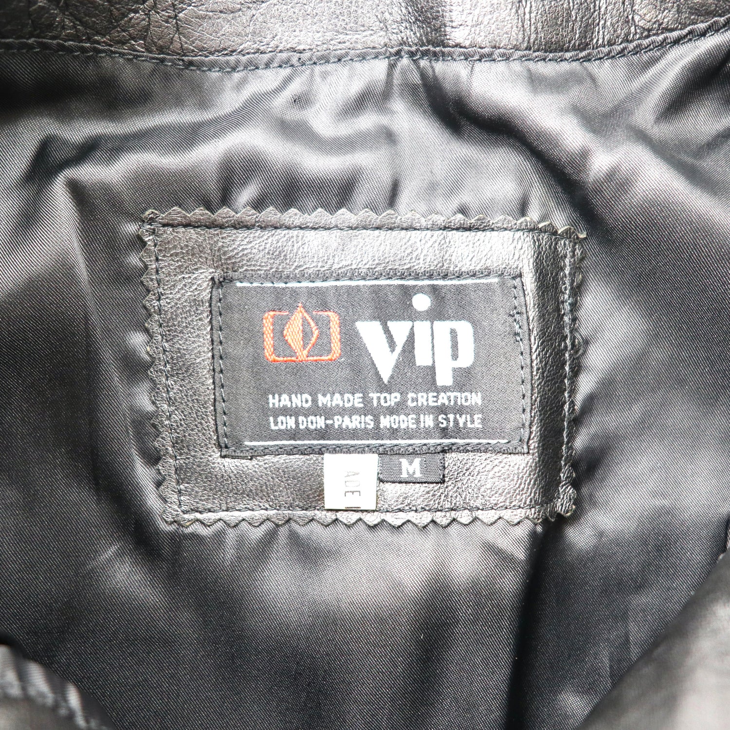 VIP Quilting Leather Jacket Leather Skirt Setup M Black sheep