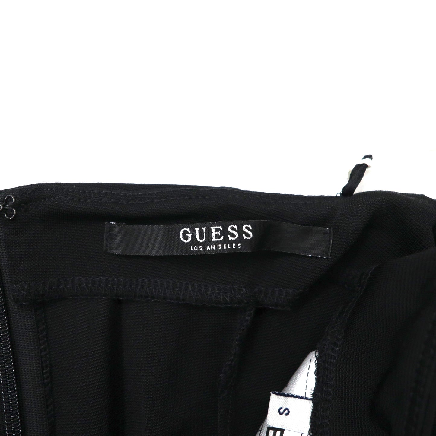 GUESS レースアップ レギンスパンツ スキニーパンツ S ブラック レーヨン ストレッチ W73B14K5XJ0 未使用品