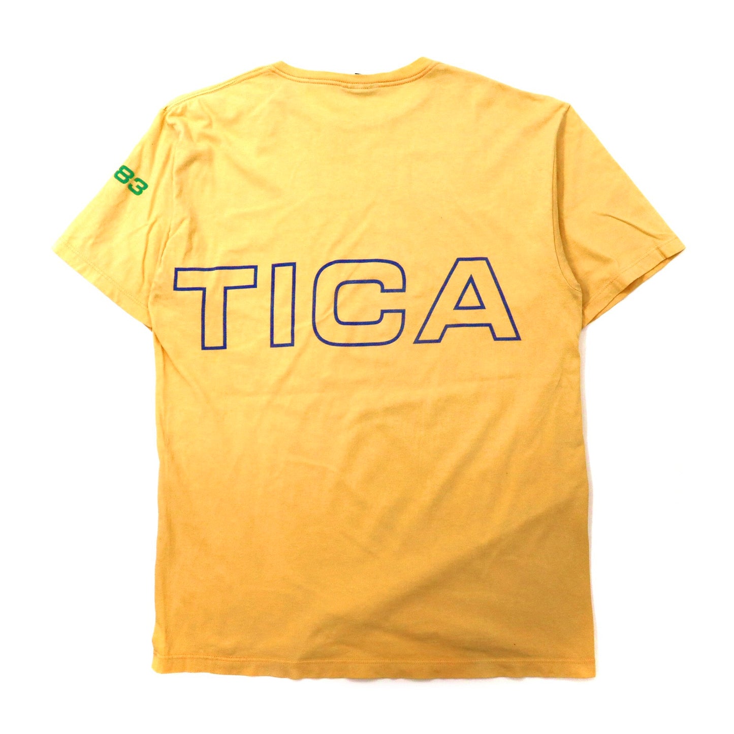 nautica ビッグサイズ ロゴプリントTシャツ M イエロー コットン 90年代 USA製