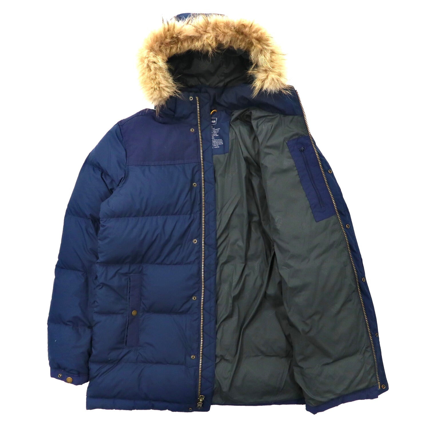 L.L.Bean Mountain Classic Puffer Parka M Navy Pertex Polyester ...